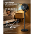 SONGMICS Ventilator cu picior reglabil pe inaltime, silentios 20 dB, 24 W, 15 viteze, telecomanda, oscilatie 120°, negru [5]