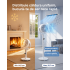 SONGMICS Ventilator cu picior reglabil pe inaltime, silentios 20 dB, 24 W, 15 viteze, telecomanda, oscilatie 120°, alb [4]