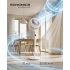 SONGMICS Ventilator cu picior reglabil pe inaltime, silentios 20 dB, 24 W, 15 viteze, telecomanda, oscilatie 120°, alb [6]