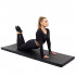 Saltea fitness groasa pentru antrenamente gimnastica, pliabila, PVC, 180x60x5cm, negru [19]