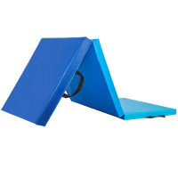 Saltea fitness groasa pentru antrenamente gimnastica, pliabila, 180x60x5,5cm, albastru Saltea fitness groasa pentru antrenamente gimnastica, pliabila, 180x60x5,5cm, albastru