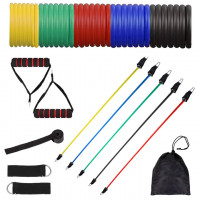 (DL) Set 5 benzi elastice fitness, diferite intensitati, 11 piese (DL) Set 5 benzi elastice fitness, diferite intensitati, 11 piese