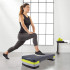 Stepper aerobic, ajustabil in 3 trepte, gri/verde, greutate maxima 250 kg, cu covoras de protectie [4]