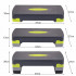 Stepper aerobic, ajustabil in 3 trepte, gri/verde, greutate maxima 250 kg, cu covoras de protectie [10]