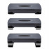Stepper aerobic fitness, ajustabil 3 nivele, sarcina 350 kg, 28x68x20cm, negru si gri [2]