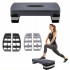 Stepper aerobic fitness, ajustabil 3 nivele, sarcina 350 kg, 28x68x20cm, negru si gri [4]