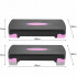 Stepper aerobic, ajustabil in 2 trepte, gri/roz, greutate maxima 250 kg, cu covoras de protectie [10]
