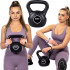 Gantera Kettlebell 6kg Neagra [10]