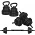 Set de greutati multifunctionale transformabil in gantere, kettlebell, haltera, total 19 kg [2]