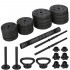 Set de greutati multifunctionale transformabil in gantere, kettlebell, haltera, total 29 kg [4]