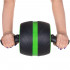 Aparat fitness tip roata pentru abdomene cu covor din spuma, negru verde [7]