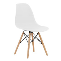 Scaun dining Scandinav pentru bucatarie, 38x42x82cm, alb Scaun dining Scandinav pentru bucatarie, 38x42x82cm, alb
