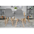 Scaun dining Scandinav pentru bucatarie, 38x42x82cm, gri [15]