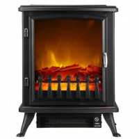 Semineu electric cu efect de flacara, 1800W, 2 trepte, 42x28x51 cm, negru Semineu electric cu efect de flacara, 1800W, 2 trepte, 42x28x51 cm, negru