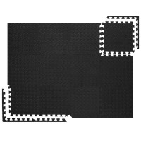 Covor din spuma pentru copii, tip puzzle, 12 piese, termoizolant, 118x90 cm, negru Covor din spuma pentru copii, tip puzzle, 12 piese, termoizolant, 118x90 cm, negru