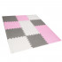 Covor din spuma pentru copii, tip puzzle forme, 26 piese, termoizolant, 118×90 cm, gri roz [3]