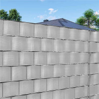 Panou de gard pentru intimitate in gradina, PVC, 35 x 0.19 m, gri Panou de gard pentru intimitate in gradina, PVC, 35 x 0.19 m, gri