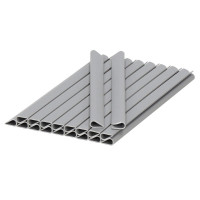 Set 20 cleme pentru panou de gard pentru intimitate in gradina, gri Set 20 cleme pentru panou de gard pentru intimitate in gradina, gri