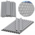 Set 20 cleme pentru panou de gard pentru intimitate in gradina, gri [2]