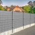Panou de gard pentru intimitate in gradina, PVC, 50 x 0.19 m, gri [13]