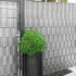 Panou de gard pentru intimitate in gradina, PVC, 50 x 0.19 m, gri [11]
