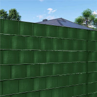Panou de gard pentru intimitate in gradina, PVC, 50 x 0.19 m, verde