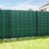 Panou de gard pentru intimitate in gradina, PVC, 50 x 0.19 m, verde [10]