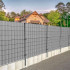 Panou de gard pentru intimitate in gradina, PVC, 50 x 0.05 m, gri [2]