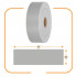 Panou de gard pentru intimitate in gradina, PVC, 50 x 0.05 m, gri [3]