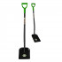 Lopata nisip cu lama lata si maner tip D, otel cu acoperire pulbere, coada 120 cm, verde si negru [3]