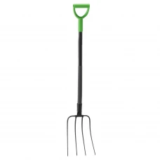 Furca pentru gradina din otel cu maner tip D, 120 cm, negru