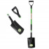 Lopata gradina cu lama dreapta, coada din fibra de sticla 120 cm, maner tip D, negru si verde [3]