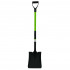 Lopata pentru nisip si pamant cu maner fibra de sticla 120 cm, cap din otel vopsit, negru si verde [2]