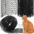 Covoras cu tepi pentru alungarea animalelor, ancore metalice incluse, 200x30 cm, negru [12]