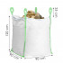 Sac gradina big bag pentru frunze si deseuri vegetale, 1000 L, 1000 kg, 90x90x120 cm, alb [17]