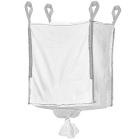 Sac gradina big bag cu evacuare in partea de jos, pentru frunze si deseuri vegetale, 1300 L, 1000 kg, 90x90x160 cm, alb Sac gradina big bag cu evacuare in partea de jos, pentru frunze si deseuri vegetale, 1300 L, 1000 kg, 90x90x160 cm, alb