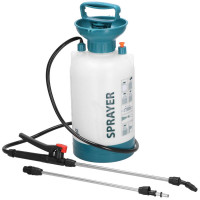 Pompa de stropit manual 5L cu lance reglabila 63 cm, 2 duze si curea de umar Pompa de stropit manual 5L cu lance reglabila 63 cm, 2 duze si curea de umar