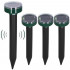 Set 4 aparate solare pentru alungarea cartitelor, functionare prin vibratii si sunete cu frecventa 400-1000 Hz, 26 cm [14]