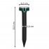 Set 4 aparate solare pentru alungarea cartitelor, functionare prin vibratii si sunete cu frecventa 400-1000 Hz, 26 cm [16]