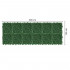 Panou paravan cu frunze artificiale pentru gard sau balcon, 100x300cm, verde inchis [20]
