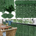 Panou paravan cu frunze artificiale pentru gard sau balcon, 100x300cm, verde inchis [5]