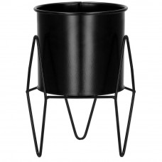 (DL) Suport ghiveci metalic negru GA162, inaltime 19cm