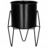 (DL) Suport ghiveci metalic negru GA162, inaltime 19cm [10]