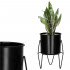 (DL) Suport ghiveci metalic negru GA162, inaltime 19cm [11]