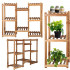 Stand de flori din lemn cu 8 etajere suport GA198, 85x70cm [12]