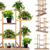 Stand de flori din lemn cu 15 etajere suport GA200, 119x120cm [4]