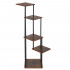 Suport pentru flori, 106x58 cm, negru/maro deschis – 5 rafturi, structura metalica, design modern [7]