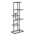 Suport pentru flori, metalic, cu 6 polite, structura verticala, 41x22x106 cm, negru [3]