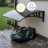 Copertina garaj pentru robot de tuns gazonul, acoperis din policarbonat cu protectie UV, montare pe perete sau pe sol, 100x80 cm, negru [6]