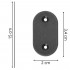 Set accesorii montaj prindere panou de gard din PVC, 26 cleme si 26 agrafe de fixare, gri inchis [8]